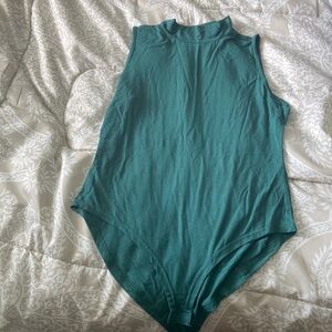 Green bodysuit button up.